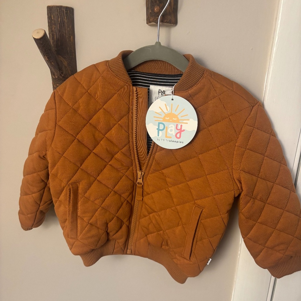 Little sleepies Boy Quilted Jacket 12-18 months